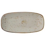 International Tableware SH-34-CR Platter 9"L X 4-3/8"W Organic Rectangle