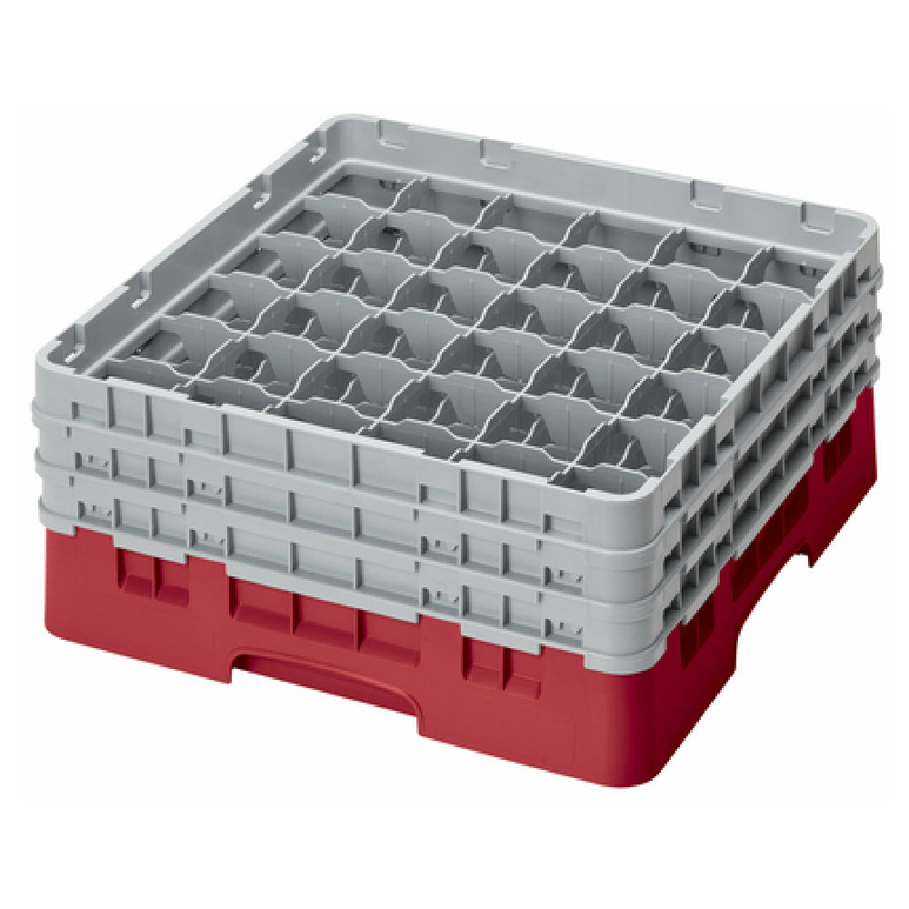 Cambro 36S638163 Camrack® Glass Rack With (3) Soft Gray Extenders Full Size