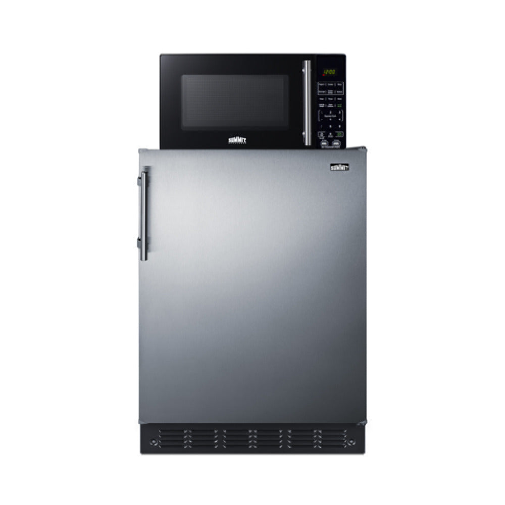 Summit MRF708BLSSA All-refrigerator 24"W 5.3 Cu.ft All-refrigerator