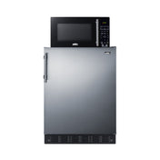 Summit MRF708BLSSA All-refrigerator 24"W 5.3 Cu.ft All-refrigerator