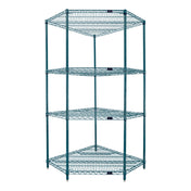Quantum WR54-2442CRNP Wire Shelving Starter Kit 5-Sided Shelf