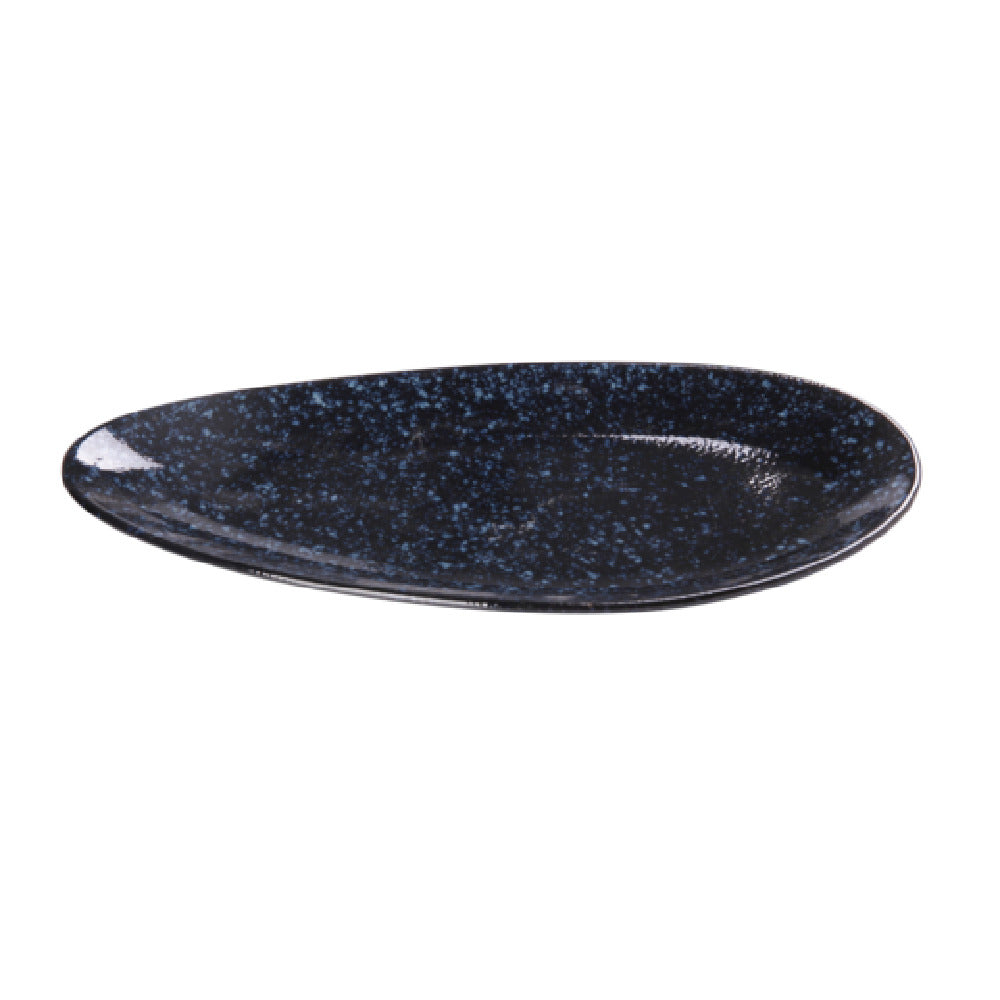 Yanco BL-316 Blue Star Plate 16-1/2"W X 7-5/8"D X 1"H Leaf Shape