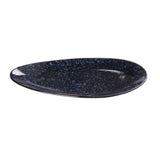 Yanco BL-316 Blue Star Plate 16-1/2"W X 7-5/8"D X 1"H Leaf Shape