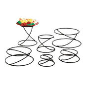 American Metalcraft LWUS6 Contempo™ Riser Stand Set Set Of 6 Black Wrought Iron (hand Wash Only)