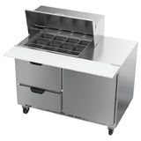 Beverage Air SPED48HC-12M-2 Mega Top Refrigerated Counter Two-section 48"W