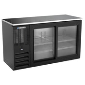 Beverage Air BBN58HC-F-GS-B - Refrigerated Food Rated Back Bar Storage Cabinet, Two-section