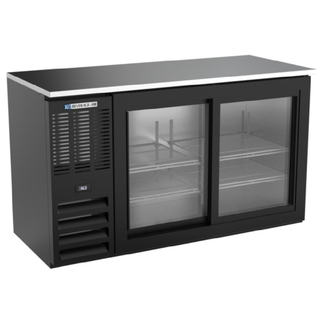 Beverage Air BBN58HC-F-GS-B - Refrigerated Food Rated Back Bar Storage Cabinet, Two-section