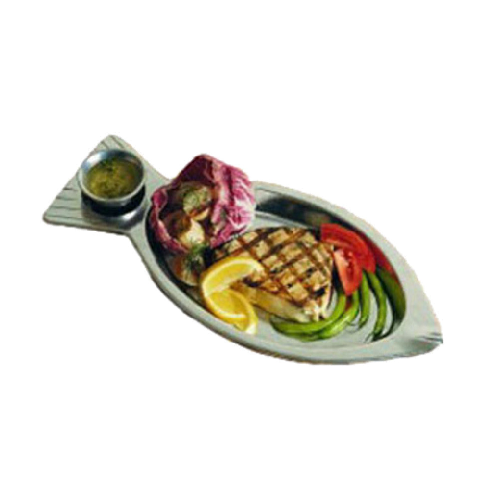 Bon Chef 5038CABERNET Fish Server 7" X 15-1/4" Oval