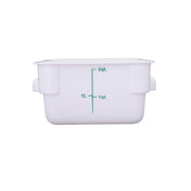 CAC China FS3P-SQ2W Food Storage Container 2 Qt. Square