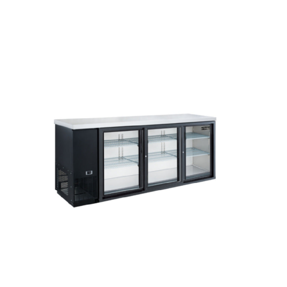 Dukers Appliance Co. USA Ltd. DBB72-S3 Refrigerated Back Bar Cooler Reach-in Three-section