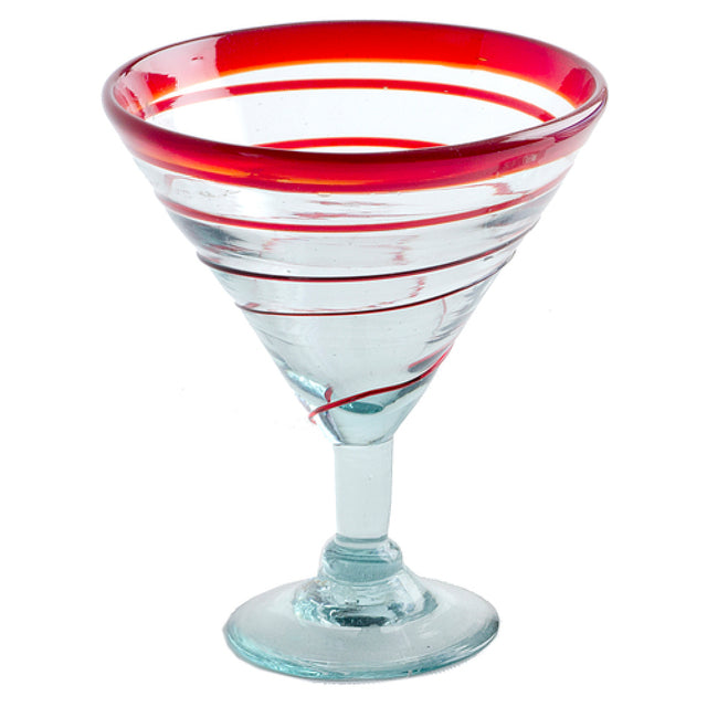 Orion Trading & Design G4667-JW Spiral Cocktail / Margarita Glass 12 Oz. 5" Dia. X 6"H
