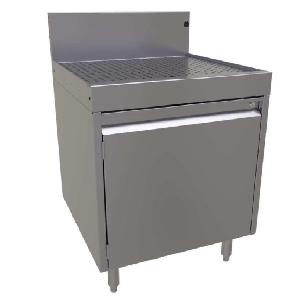 Glastender DBCB-24 Underbar Drainboard Cabinet Base With Hinged Door 24"W X 24"D