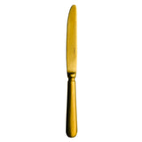 Arc Cardinal MB257 Sola Baguette Gold Dinner Knife (L:9.0'' X W:2.9'') 13/0 Stainless Steel