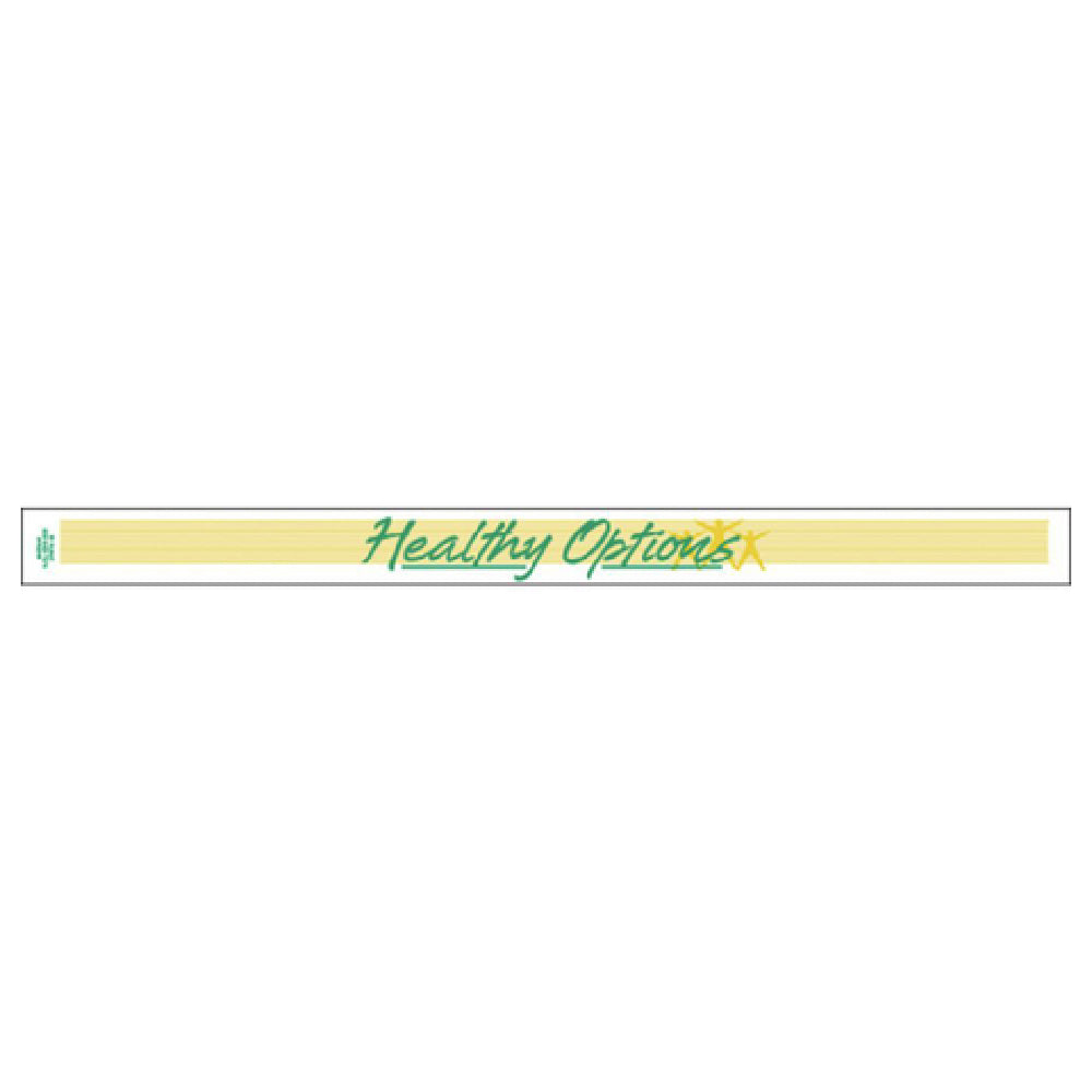 Hubert 45246 - Band-It Food Label, "Heathy Options", 13-3/4" X 1"