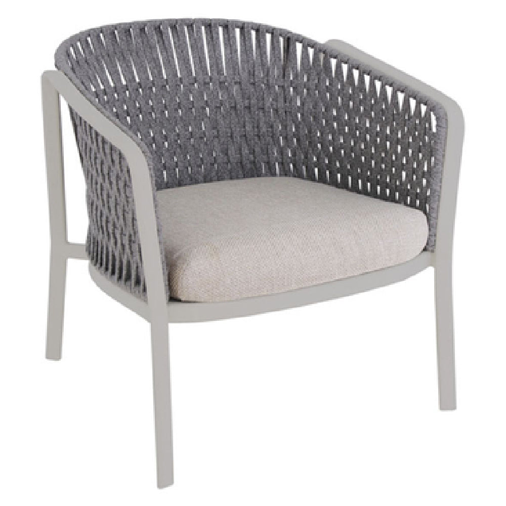 Emuamericas, Llc E1218-73-18 - Carousel Lounge Armchair, Indoor/outdoor, With Flat Rope Back