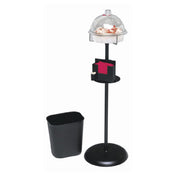 Hubert 58976 - Demo Stand Kit, 14" Dia. X 45"H Overall, 10" Dia. Round Chilled Sampling Tray With Turn-n-serve Dome