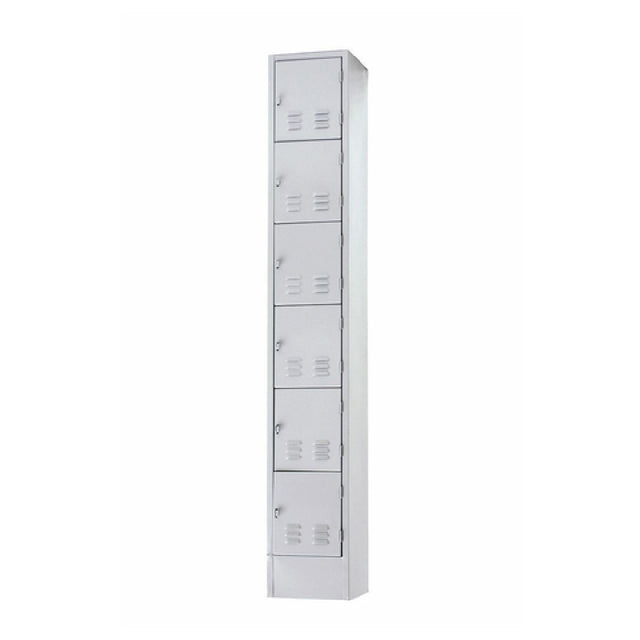 Hubert 74492 - Locker, 6-tier, 12" X 18" X 72"H