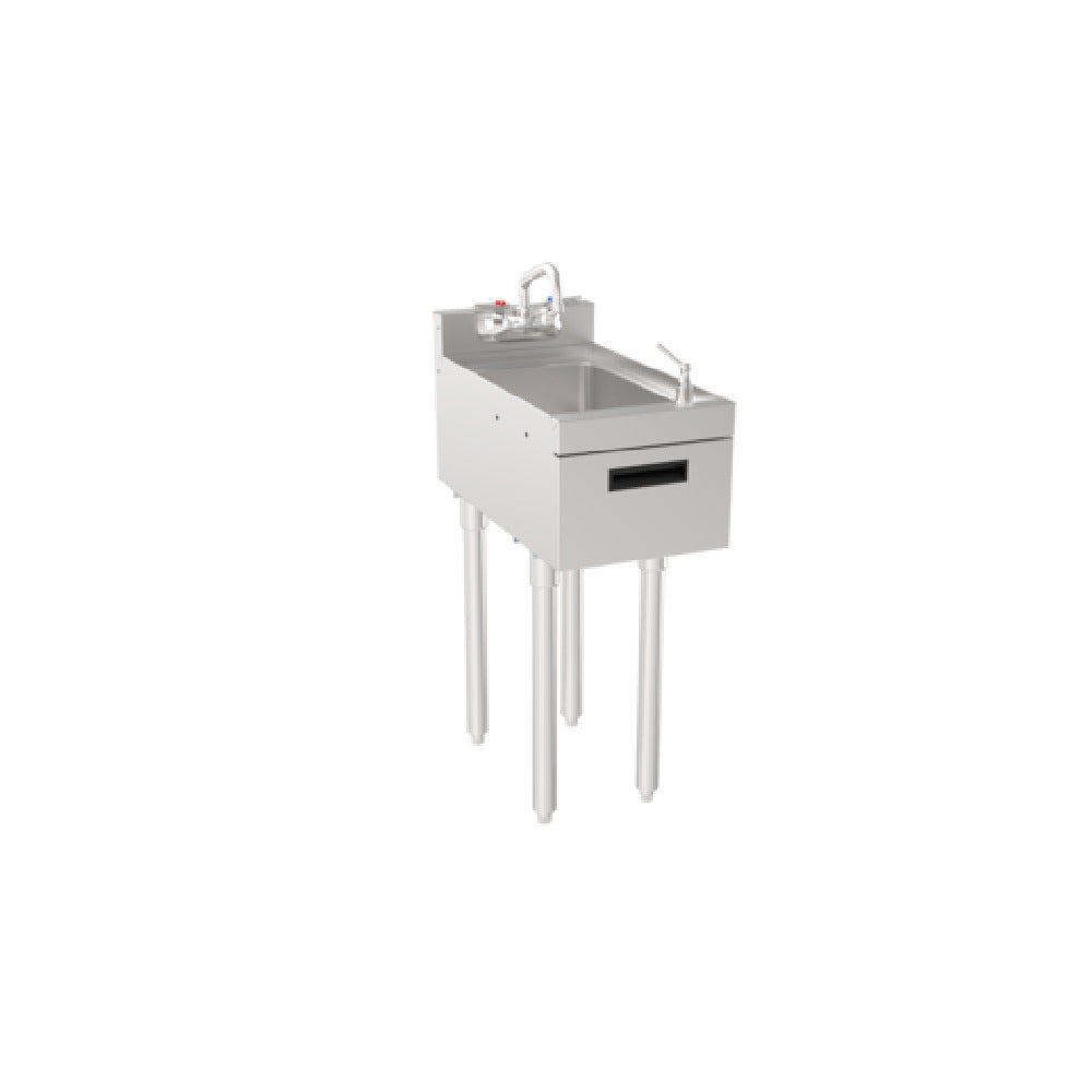 Krowne 18-12DST Silver Series Hand Sink With Soap And Towel 12" W X 22.5" D 10"D X 14"W X 9.5"H Bowl Size