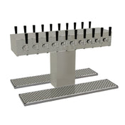 Glastender DT-20-MFR Double-Sided Draft Dispensing Tower Countertop (20) Stainless Steel Faucets (handles Not Included)