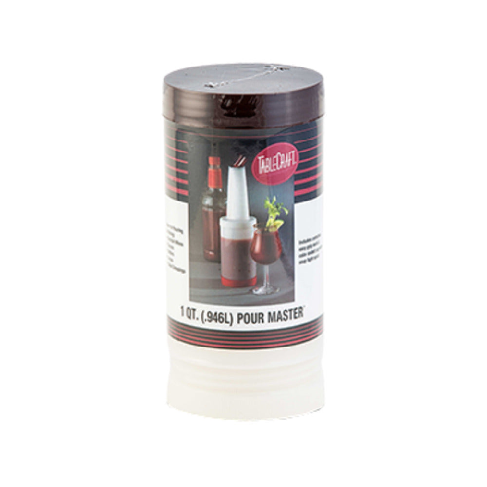 TableCraft Products 8032BR - Cash & Carry PourMaster® Complete Unit, Quart, Includes: Container Easy Grip Neck