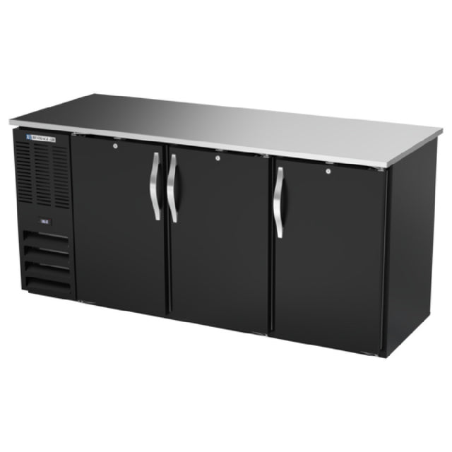 Beverage Air BBN72HC-F-PT-B - Refrigerated Open Food Rated Back Bar Pass-Thru Storage Cabinet