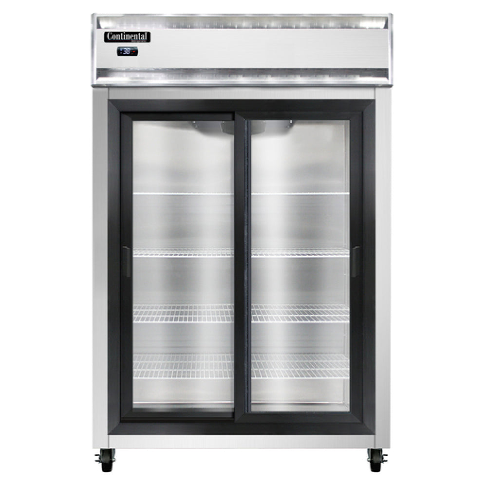 Continental Refrigerator 2RNSASGD Refrigerator Reach-in Display Two-section