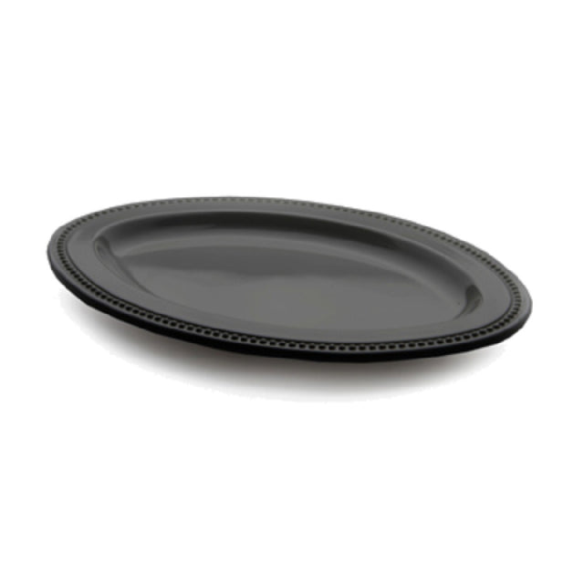Elite Global Solutions M128OV-B Platter 12"L X 8-1/2"W X 1"H Oval