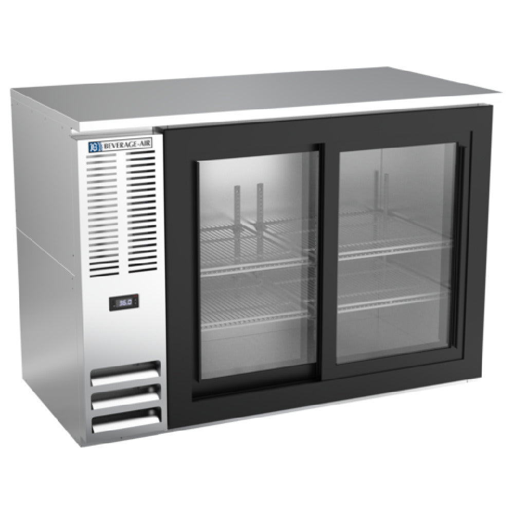 Beverage Air BBN48HC-F-GS-S - Refrigerated Food Rated Back Bar Storage Cabinet, Two-section