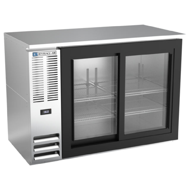 Beverage Air BBN48HC-F-GS-S - Refrigerated Food Rated Back Bar Storage Cabinet, Two-section