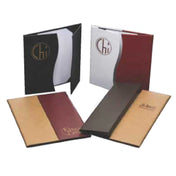 Menu Solutions K080C Menu Cover Holds 8-1/2" X 11" Inserts Quad Panel Booklet With 6 Views