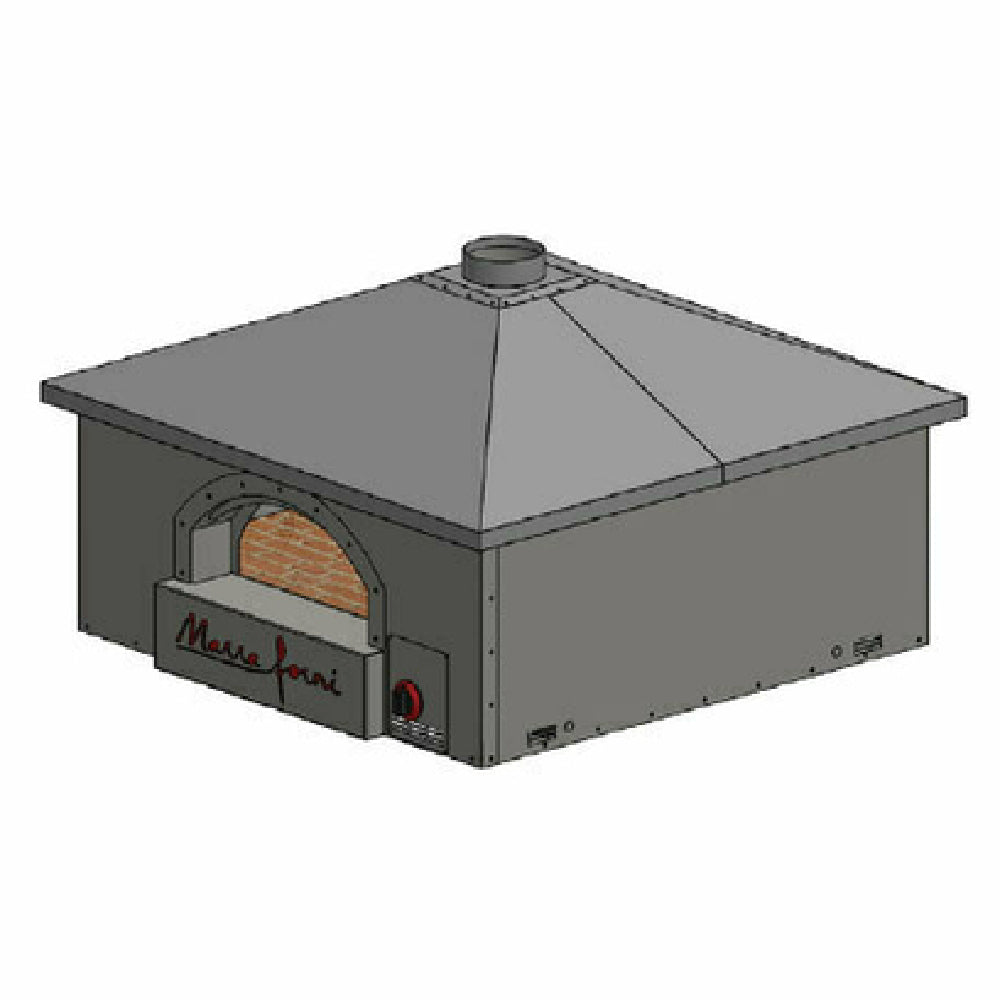 Marra Forni MS36-36G Square Gas Fired Pizza Oven 36" X 36" Brick Deck 18" X 9" Opening With 6" Landing