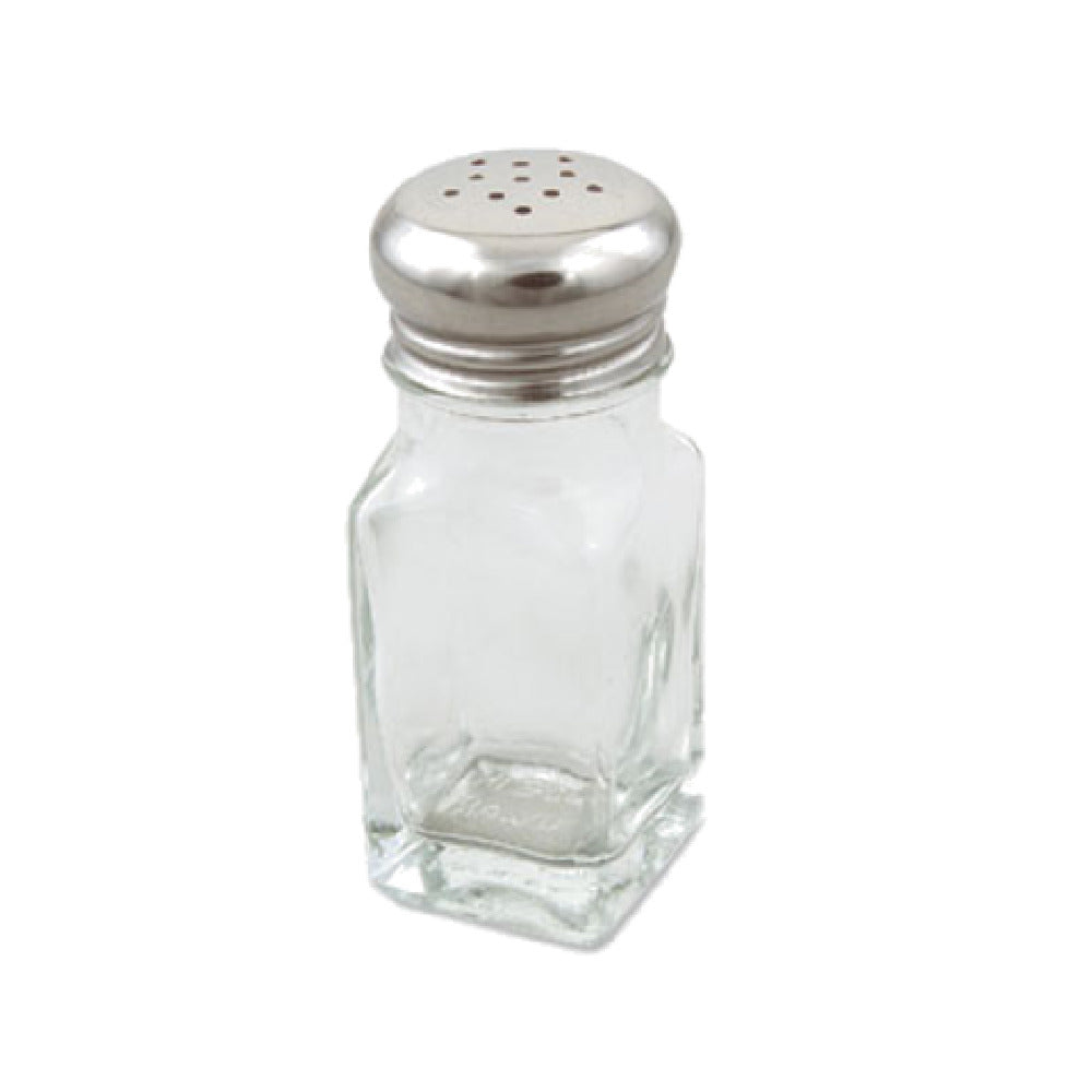 Alegacy Foodservice Products 154SP Salt & Pepper Shaker 2 Oz. Squared Glass Jar