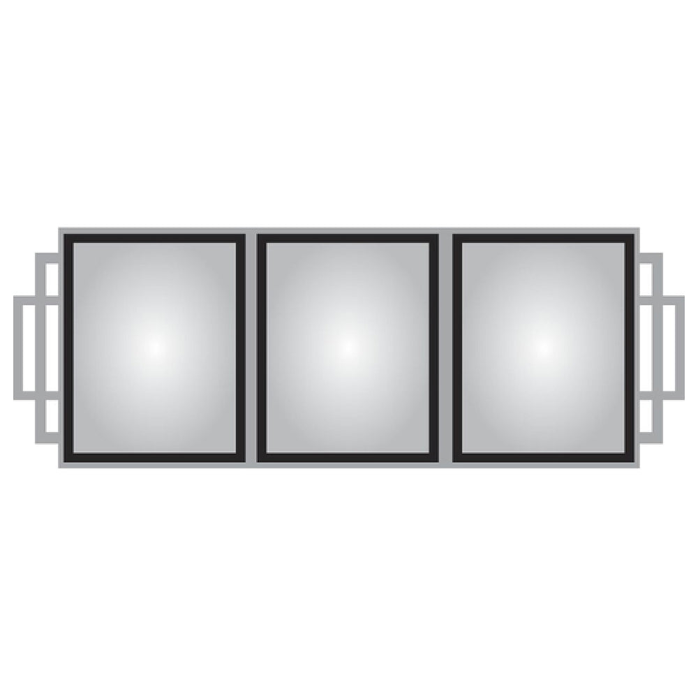 Hubert 33041 - Menu Board, 3-pocket, Wall-mount