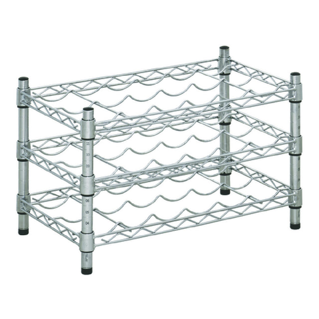 Hubert 145816 - Kratos Wire Wine Rack, 24"W X 14"D X 14"H, 14" Posts