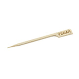 TableCraft Products BAMP35VG - Cash & Carry Vegan Pick, 3-1/2", Bamboo (100 Per Pack) (must Be Purchased In Multiples Of 12 Packs)