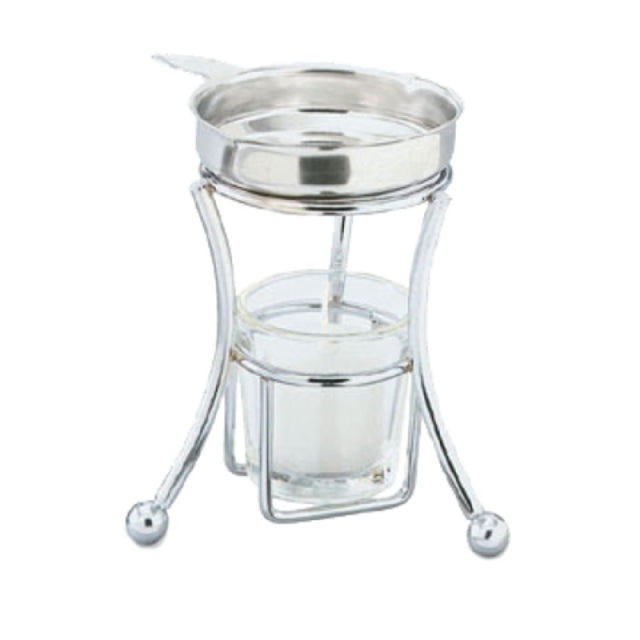 Vollrath 46776 Butter Melter 5"H 3.25 Oz. Stainless Steel Butter Pan With Handle & Pour Spout