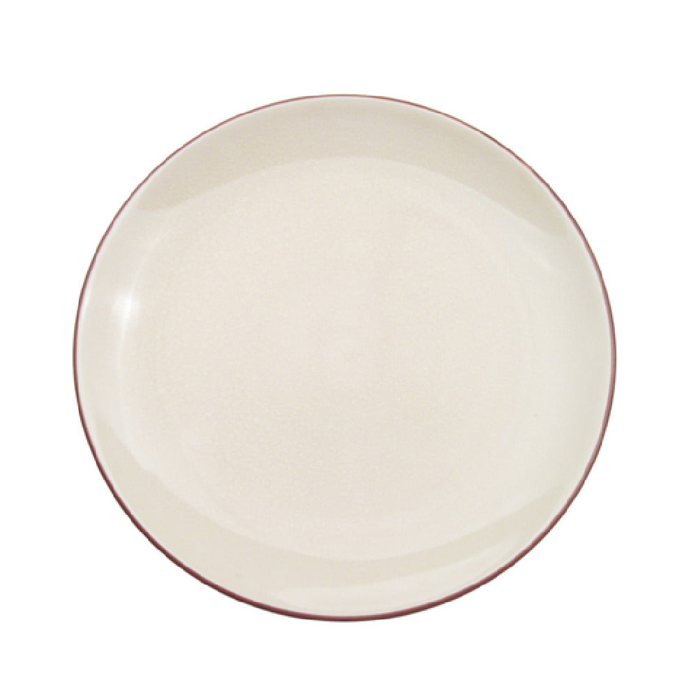 CAC China 666-16-W Japanese Style Plate 10" Dia. X 1-1/4"H Round