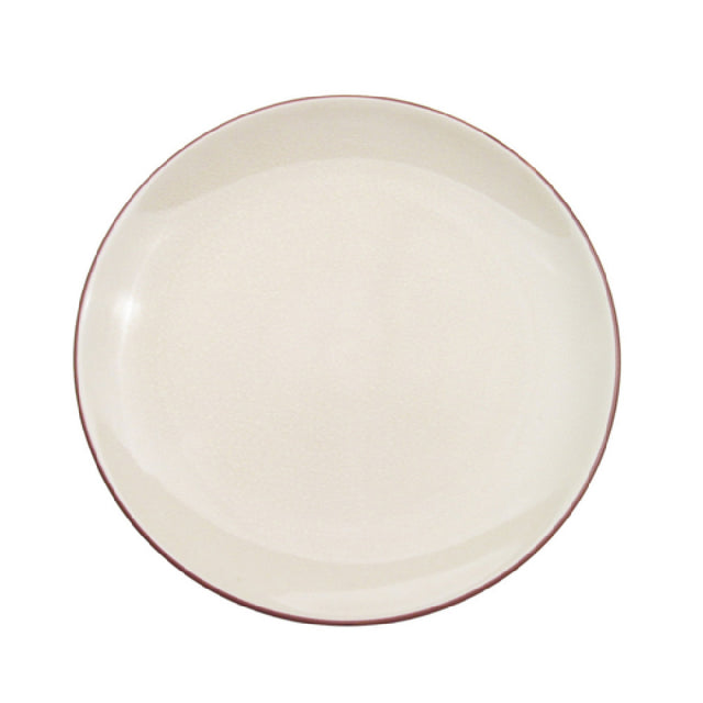 CAC China 666-16-W Japanese Style Plate 10" Dia. X 1-1/4"H Round