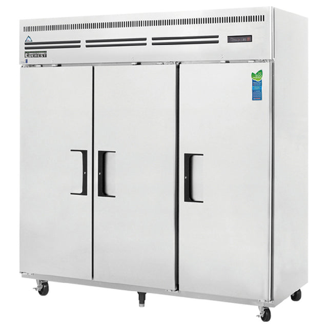 Everest Refrigeration ESF3 Reach-In Freezer Three-section 74-3/4"W