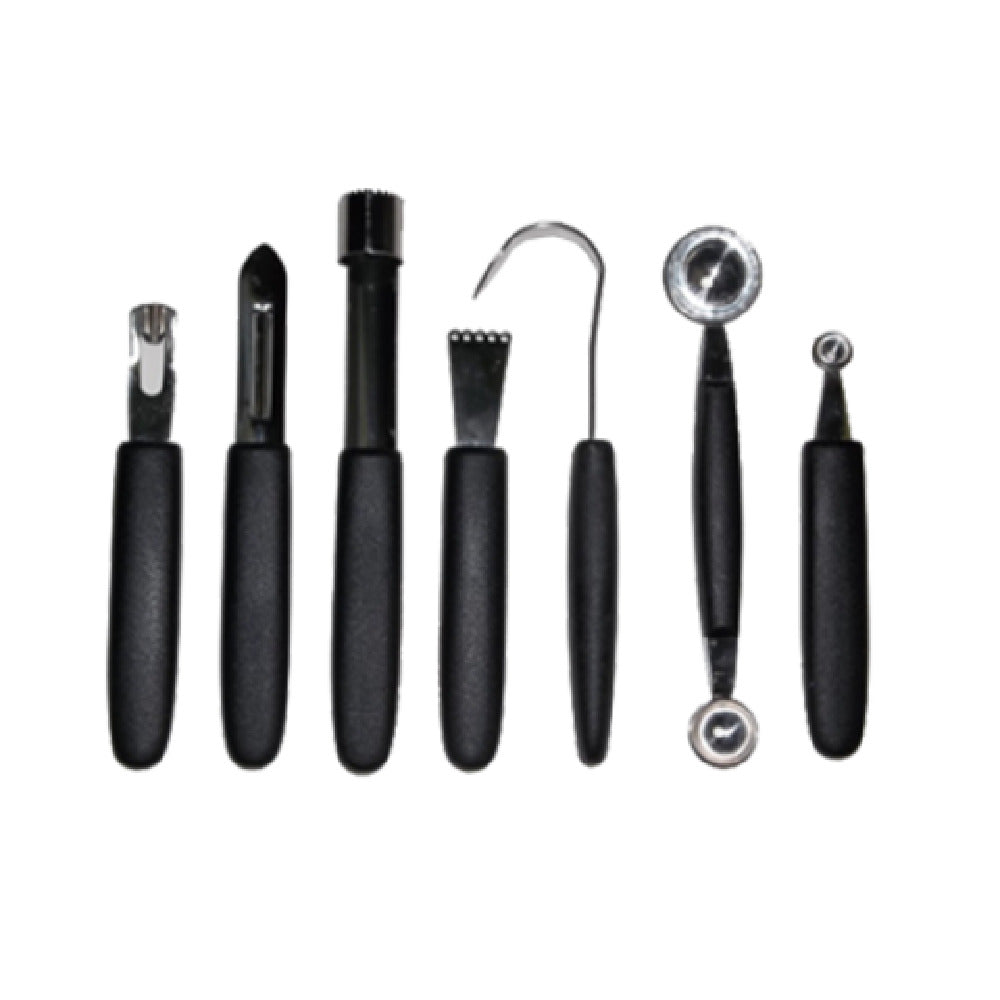Mundial GH0221 Garnishing Set 8-piece Includes: Channel Knife