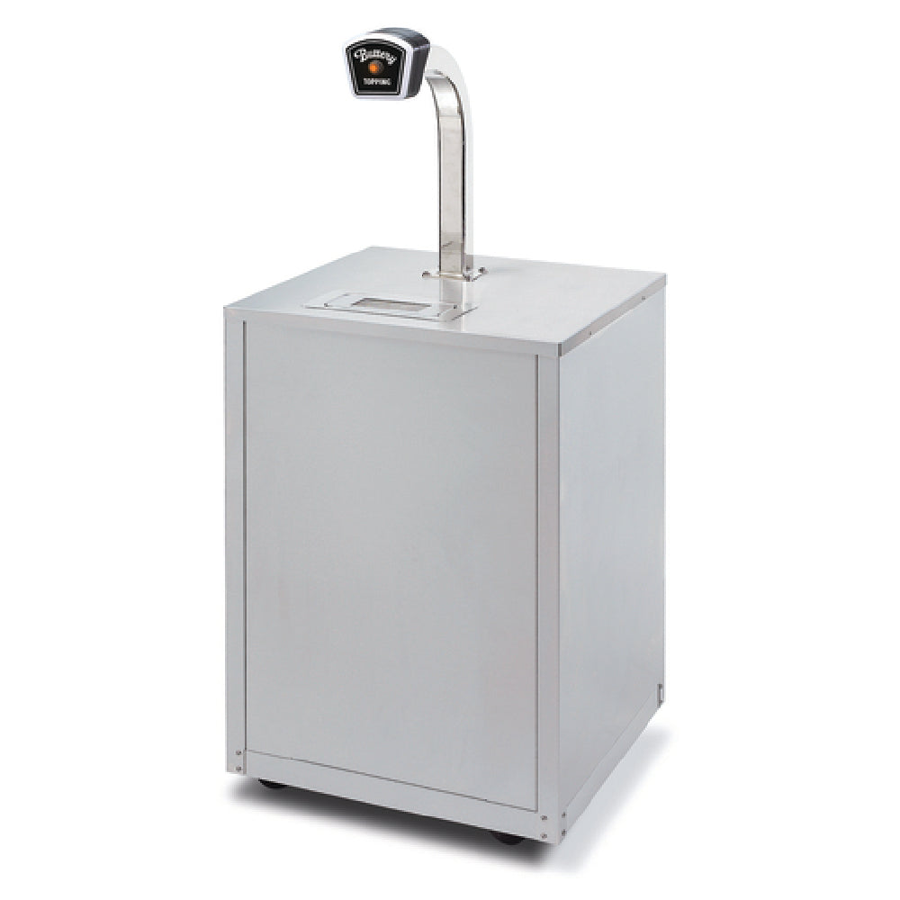 Gold Medal 2495-00-200 Stainless Steel Base For Single Pedestal Topping Dispenser (sold Separately)