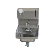 Eagle HSA-10-FWLDP-LRS-2X Hand Sink Wall Mount 14" Wide X 10" Front-to-back X 5" Deep Bowl