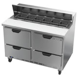 Beverage Air SPED48HC-12-4 Sandwich Top Refrigerated Counter Two-section 48"W