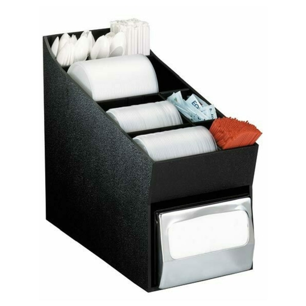 Dispense-Rite NLO-LDNH - Lid, Straw, Condiment & Napkin Organizer