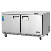 Everest Refrigeration ETBWF2 Undercounter/Worktop Freezer Two-section 59-1/4"W