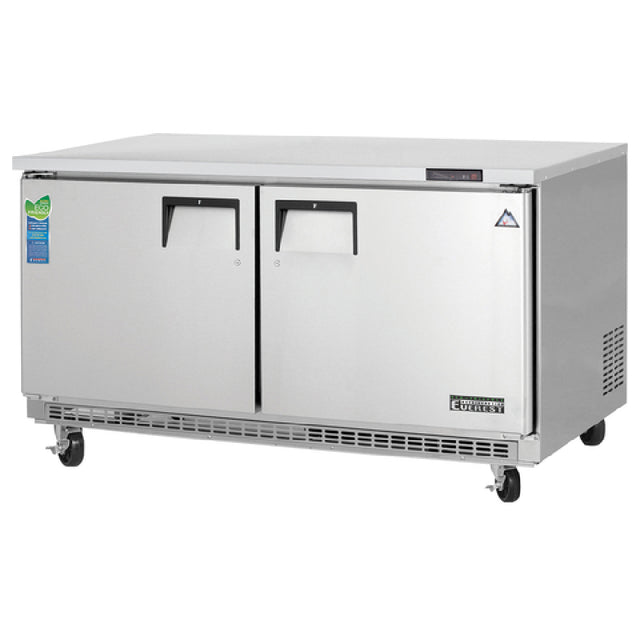 Everest Refrigeration ETBWF2 Undercounter/Worktop Freezer Two-section 59-1/4"W