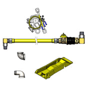 T&S Brass HG-4D-48GS-K-PS Safe-T-Link Gas Connector Hose 3/4" Connection 48" Hose