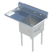 Sapphire Manufacturing SMS-1818L Sink 1-compartment 38-1/2"W X 23-1/2"D X 44-1/4"H Overall Size