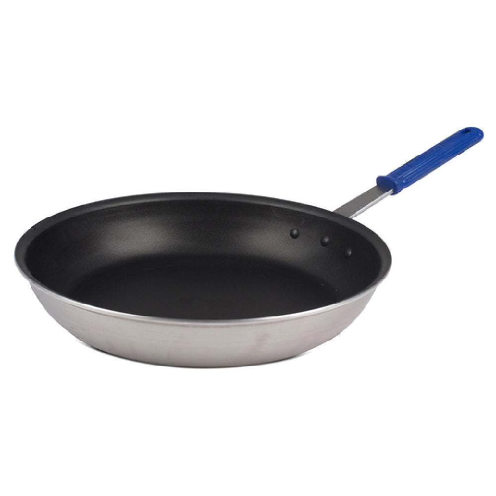JB Prince S300 14 Fry Pan 14" Dia. Cool Handle With Removable Blue Silicone Sleeve