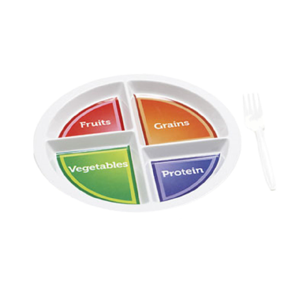 GET Enterprises CP-534-CMP Choose My Plate Design 10" 4-compartment